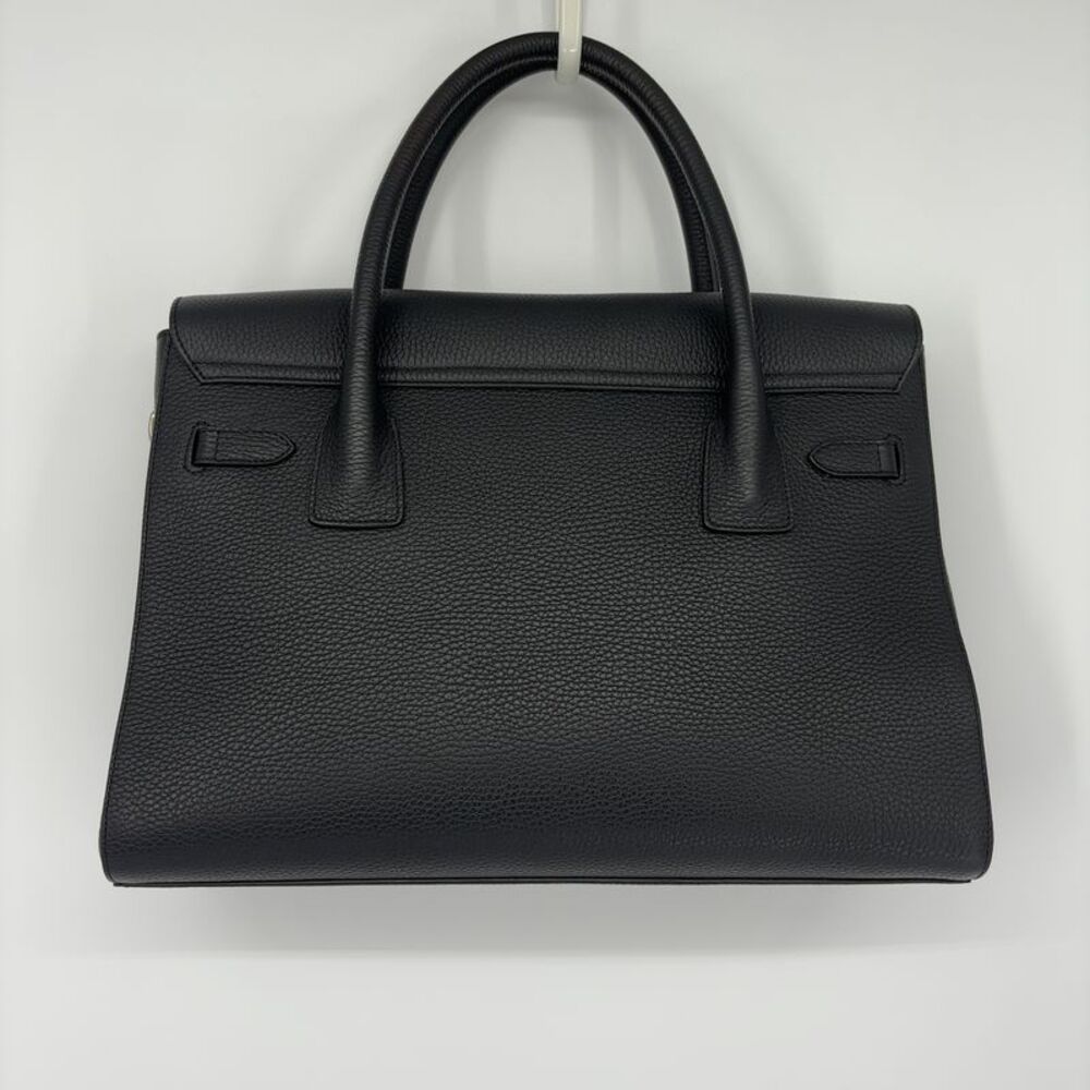 Sabatier 1947 Black Leather Top-Handle Briefcase - Classic Structured Style - Picture 2 of 7